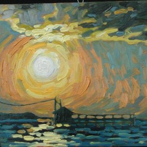 Local artist painting