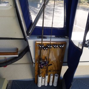 3
Fish pole rack starboard side