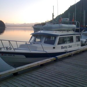 Docked at Taku Harbor float