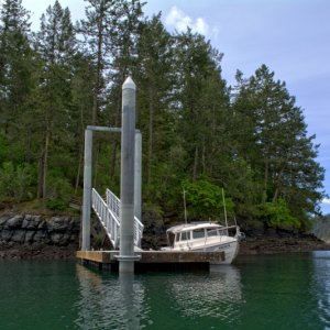 Doe Island dock, Saturday afternoon, May 4th