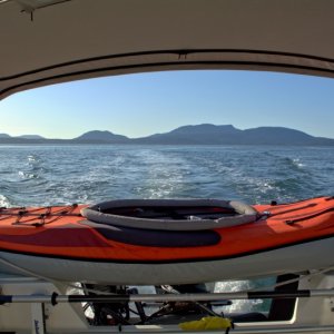 Slow cruising home. Supposed to be a Small Craft Advisory right now. Hmmm.