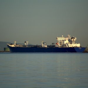 Tanker at the refinery