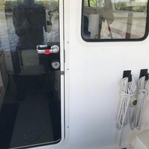 Cockpit door facing fwd