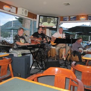 Irish band at the garden Bay Pub