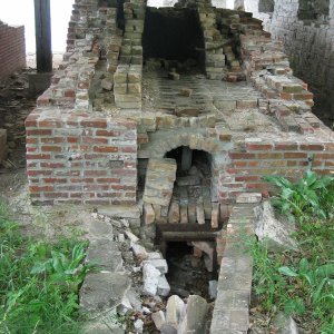 Molten iron channel, part of Fayette ghost town.
