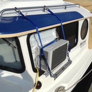 5000 BTU GE AC 02 Suspended on window