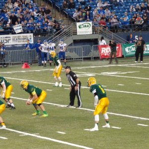Jonathan (#6) on the field. Tacoma Dome.