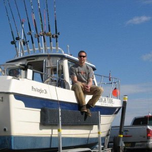 High Tide II, 26' Pro Angler
(Dad's boat at ramp in Homer AK, 
May 2010)