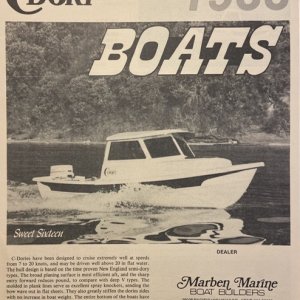1983 C-Dory brochure, cover