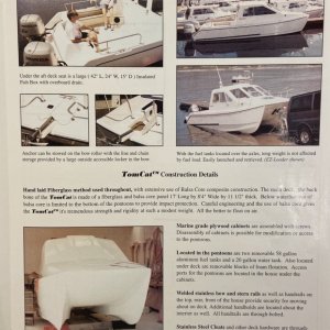 2003 TomCat 24 brochure, exterior and construction