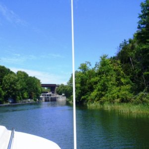 3.) Approaching Lock 49 at Kingston Mills