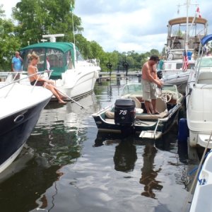 29.) Crowded lock at Merrickville