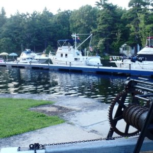 Media '55.) Overnight docks at Davis Lock' in album '1.) Start of Rideau trip at Keewaydin State Park Marina on the St. Lawrence River'