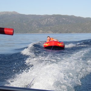 Bill tubbing behind Slow-N-Easy