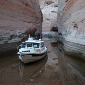 Lake Powell - Antelope Canyon at 3626 feet of water