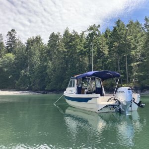 Anchored in Parks Bay Shaw Island