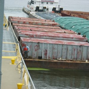 Not much clearance as tow enters