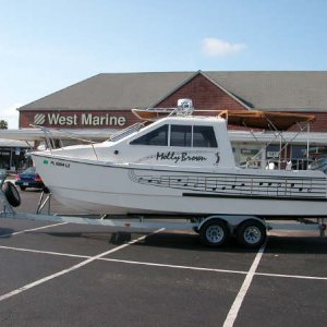 West Marine built. By the time we finished outfitting this boat we were on a first name basis...