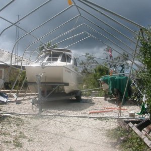Molly's house post hurricane.