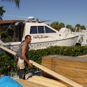 Getting started,new home for Molly, first board off the pile.