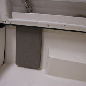 Port sliding/ folding bench in the folded position.