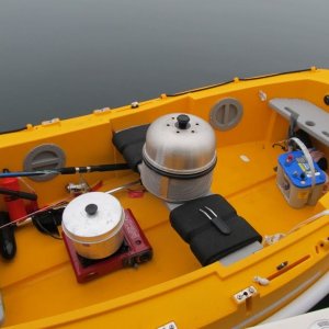 auxilliary cooking/grlling station (calm water)