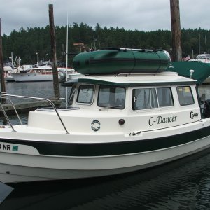 Media 'Another view at Ganges Marina with camperback up' in album 'Approaching tiny Pender Island bridge'