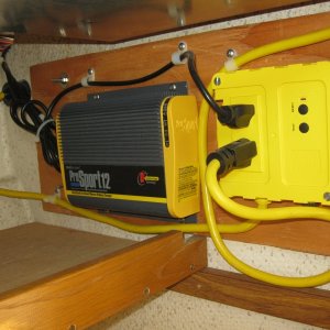 AC power entry & dual battery charger