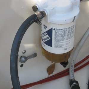 fuel filter and tank selector switch