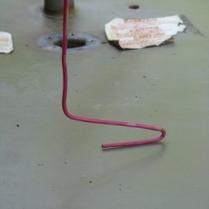 Media '0691 Wire tool I made to retrieve pieces of pick up tube from bottom of tank' in album 'Draining the fuel by syphon'