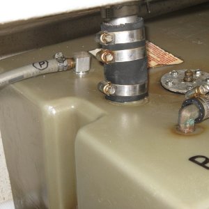 Port tank cleaned up with new pick up tube, new fuel gauge gasket and new filler cap