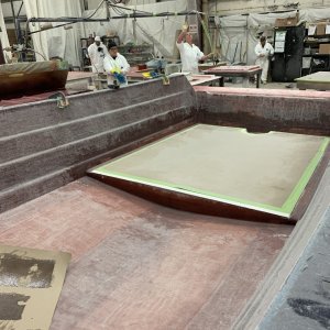 Aft insert to raise the floor.
