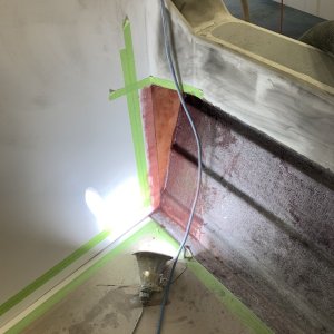 Cockpit near the Bulkhead glassed in to make water tight.