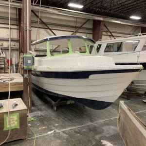 Bow of the 23, window cut-outs and Hard-Top