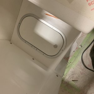 Hatch under Captain's seat