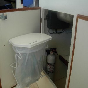 Rack Sack copied from Sea Skipper.  Fire extinguisher #1