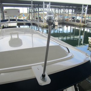 Navigation Light Extension and Raised Radar to Accomodate 9\' Dingy