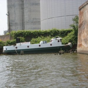 Bum boat in the Cuyahoga