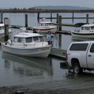 Launching for Dave's River trip, Feb 2011