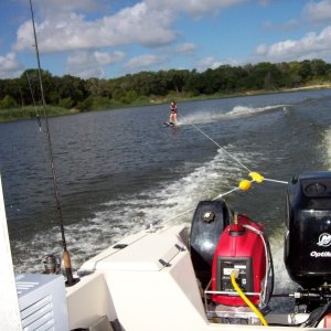 Skiing with a C-Dory