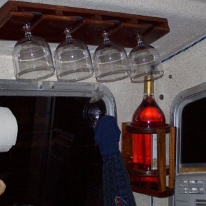 wine and wine glass rack