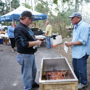 Marc and Danny get the pig ready