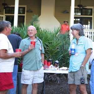 Around the kegs