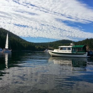 Our first night out at Stuart Island
