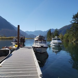 Media 'The launch at Gold River. Not inexpensive to launch and store the tow rig.' in album 'Camping overnight at Gold River Municipal campsite.'