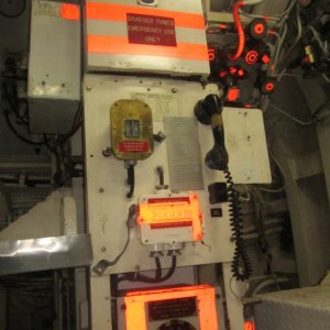 Intercom to control room.