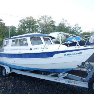 on trailer