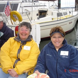 Media 'Kathy (KINGFISHER) 
 Toni (TRAVELER)' in album '4 May 2007 Bellingham:
R-MATEY is ready to go
 to Lopez Island'
