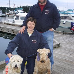 Media 'Ann & Ron (MEANDER)
 with the FurKids' in album '4 May 2007 Bellingham:
R-MATEY is ready to go
 to Lopez Island'