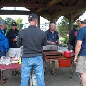 Stuart (Martin's friend) taking orders.